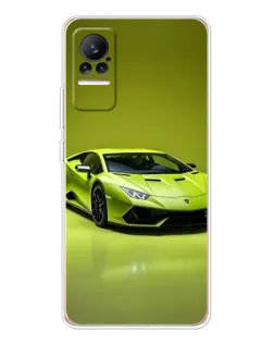 Чехол для Xiaomi Civi с картинкой «Салатовый Lamborghini Huracan»