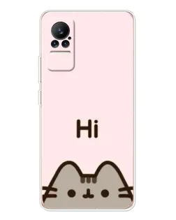 Чехол для Xiaomi Civi с картинкой «Пушин говорит Hi» Чехол для Xiaomi Civi с картинкой «Пушин говорит Hi»