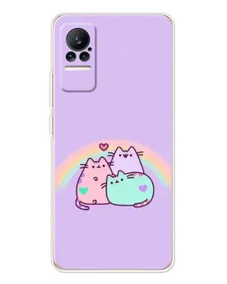 Чехол для Xiaomi Civi с картинкой «Радужные Пушины»