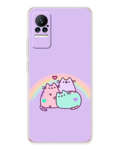 Чехол для Xiaomi Civi с картинкой «Радужные Пушины»