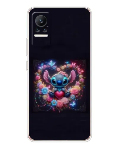 Чехол для Xiaomi Civi с картинкой «Stitch в цветах»