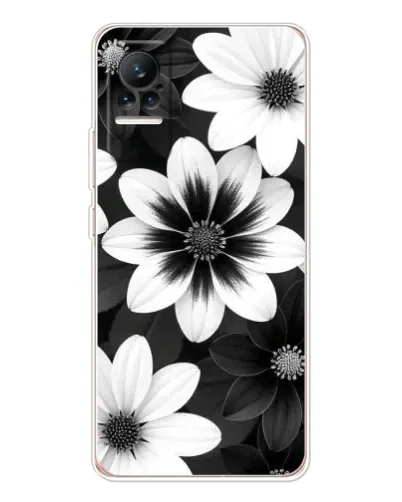 Чехол для Xiaomi Civi с картинкой «Монохромные астры» Чехол для Xiaomi Civi с картинкой «Монохромные астры»