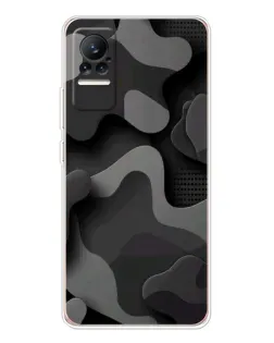 Чехол для Xiaomi Civi с картинкой «Темный абстрактный камуфляж» Чехол для Xiaomi Civi с картинкой «Темный абстрактный камуфляж»
