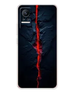 Чехол для Xiaomi Civi с картинкой «Kрасная лавовая трещина» Чехол для Xiaomi Civi с картинкой «Kрасная лавовая трещина»
