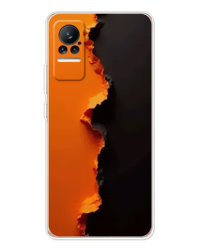 Чехол для Xiaomi Civi с картинкой «Оранжевый разлом»