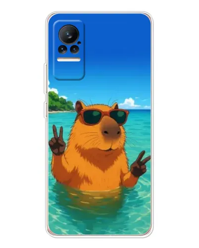 Чехол для Xiaomi Civi с картинкой «Морская капибара»
