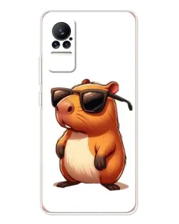 Чехол для Xiaomi Civi с картинкой «Капибара в очках»