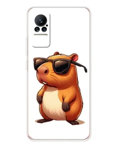 Чехол для Xiaomi Civi с картинкой «Капибара в очках»