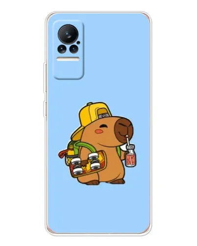 Чехол для Xiaomi Civi с картинкой «Капибара на скейте»