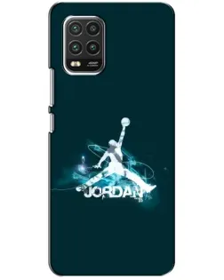 Чехол для Xiaomi Mi 10 Lite с картинкой «Jordan Blue Fire»