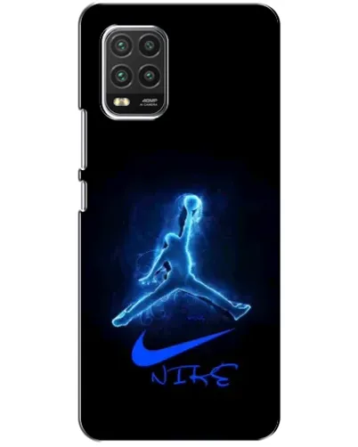 Чехол для Xiaomi Mi 10 Lite с картинкой «Jordan Neon Blue»