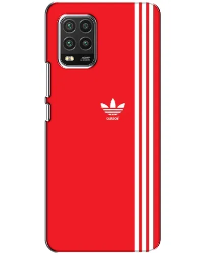 Чехол для Xiaomi Mi 10 Lite с картинкой «Красный минимализм Adidas»