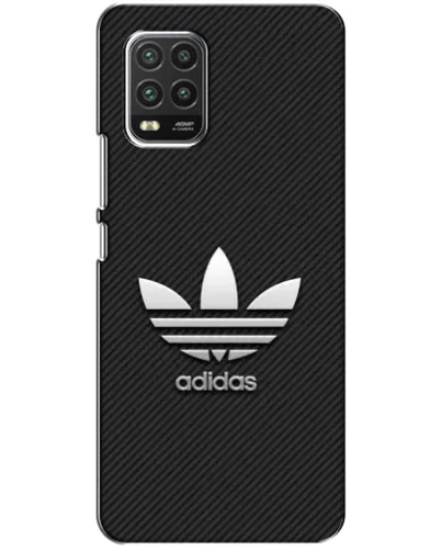 Чехол для Xiaomi Mi 10 Lite с картинкой «Adidas Карбоновая текстура»