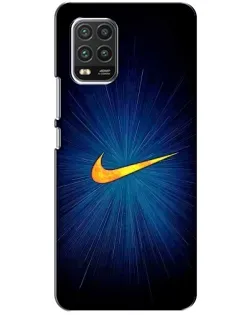 Чехол для Xiaomi Mi 10 Lite с картинкой «Синий пульс Nike»