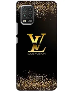 Чехол для Xiaomi Mi 10 Lite с картинкой «LV — золотые искры»