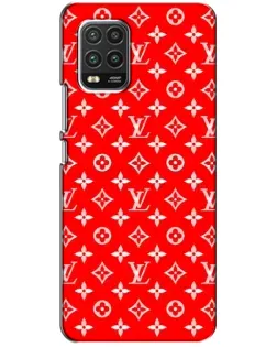 Чехол для Xiaomi Mi 10 Lite с картинкой «Яркий паттерн LV»