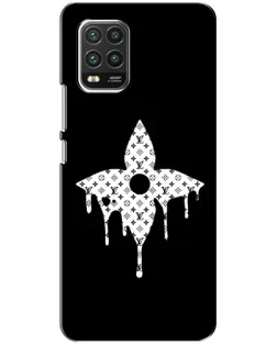 Чехол для Xiaomi Mi 10 Lite с картинкой «Цветочная монограмма»