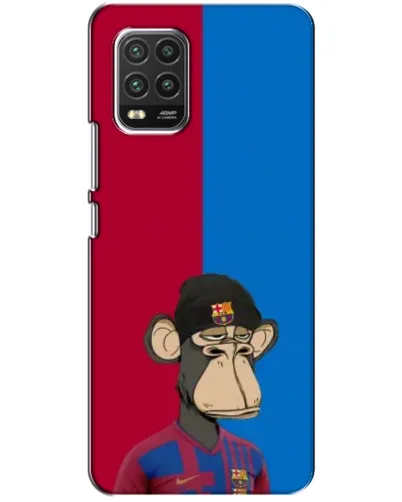 Чехол для Xiaomi Mi 10 Lite с картинкой «Bored Ape — фанат Барсы»
