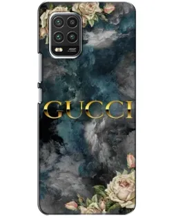 Чехол для Xiaomi Mi 10 Lite с картинкой «Абстрактные цветы Gucci»