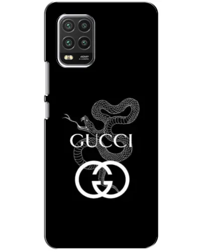 Чехол для Xiaomi Mi 10 Lite с картинкой «Gucci — серебряная змея» Чехол для Xiaomi Mi 10 Lite с картинкой «Gucci — серебряная змея»
