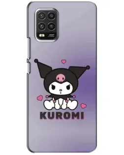 Чехол для Xiaomi Mi 10 Lite с картинкой «Kuromi — фиолетовый арт»