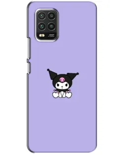 Чехол для Xiaomi Mi 10 Lite с картинкой «Kuromi — фиолетовый минимализм»