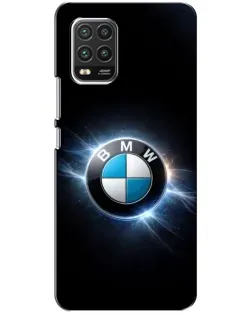 Чохол для Xiaomi Mi 10 Lite з картинкою «BMW — неонове сяйво»