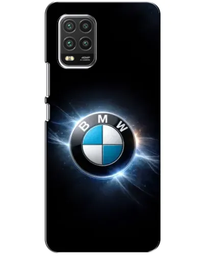 Чехол для Xiaomi Mi 10 Lite с картинкой «BMW — неоновое сияние»