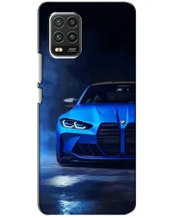 Чохол для Xiaomi Mi 10 Lite з картинкою «Блакитна BMW M4»