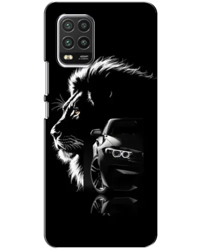 Чехол для Xiaomi Mi 10 Lite с картинкой «BMW и лев»