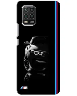 Чохол для Xiaomi Mi 10 Lite з картинкою «Силует BMW в темряві»