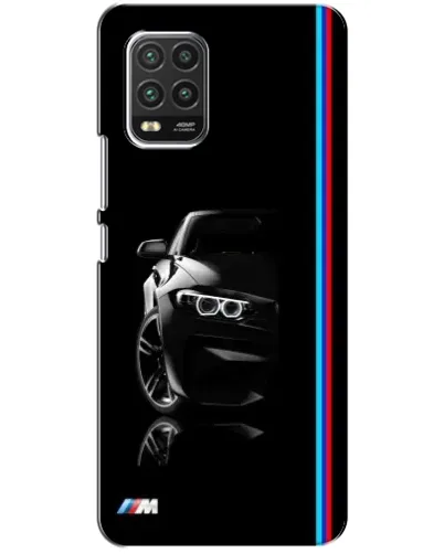 Чехол для Xiaomi Mi 10 Lite с картинкой «Силуэт BMW в темноте»