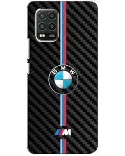 Чохол для Xiaomi Mi 10 Lite з картинкою «Емблема BMW та карбон»