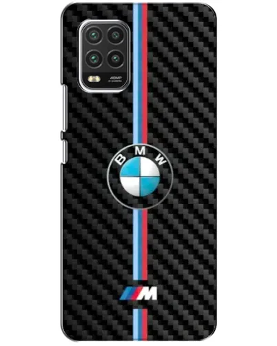Чехол для Xiaomi Mi 10 Lite с картинкой «Эмблема BMW и карбон»