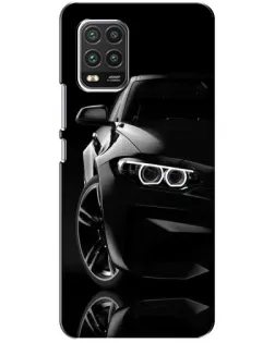 Чохол для Xiaomi Mi 10 Lite з картинкою «Чорна BMW — профіль»