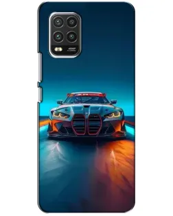 Чохол для Xiaomi Mi 10 Lite з картинкою «BMW — вогні неону»