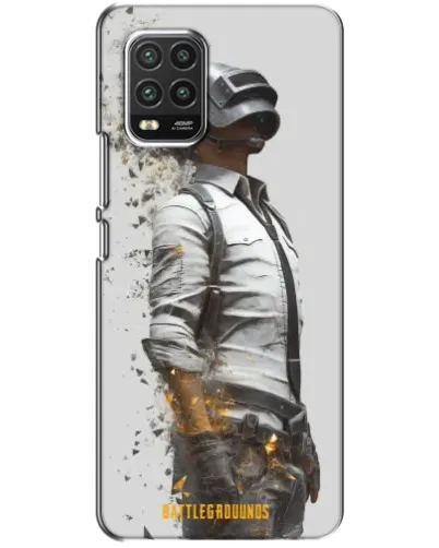 Чехол для Xiaomi Mi 10 Lite с картинкой «PUBG — боец в пыли»