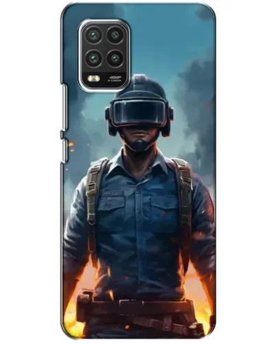 Чехол для Xiaomi Mi 10 Lite с картинкой «PUBG — реалистичный герой»