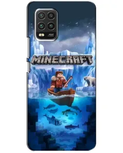 Чохол для Xiaomi Mi 10 Lite з картинкою «Minecraft льодянийсвіт» Чохол для Xiaomi Mi 10 Lite з картинкою «Minecraft льодянийсвіт»