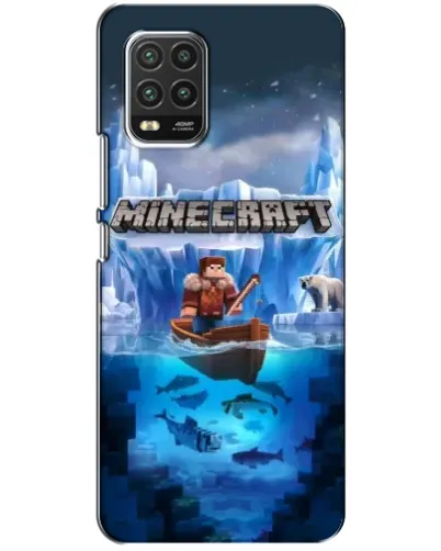 Чехол для Xiaomi Mi 10 Lite с картинкой «Minecraft ледяной мир» Чехол для Xiaomi Mi 10 Lite с картинкой «Minecraft ледяной мир»
