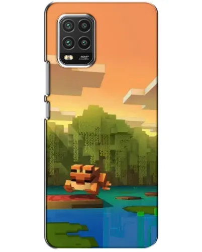 Чехол для Xiaomi Mi 10 Lite с картинкой «Майнкрафт закат солнца» Чехол для Xiaomi Mi 10 Lite с картинкой «Майнкрафт закат солнца»