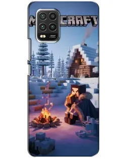 Чохол для Xiaomi Mi 10 Lite з картинкою «Зимовий Minecraft» Чохол для Xiaomi Mi 10 Lite з картинкою «Зимовий Minecraft»
