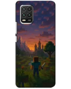 Чохол для Xiaomi Mi 10 Lite з картинкою «Стів біля вежі» Чохол для Xiaomi Mi 10 Lite з картинкою «Стів біля вежі»
