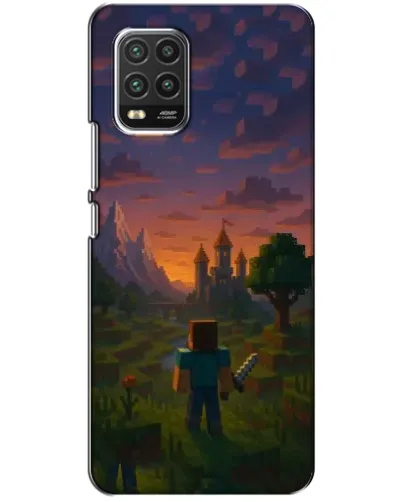 Чехол для Xiaomi Mi 10 Lite с картинкой «Стив у башни» Чехол для Xiaomi Mi 10 Lite с картинкой «Стив у башни»