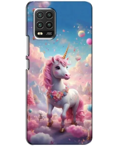 Чехол для Xiaomi Mi 10 Lite с картинкой «Единорог среди облаков»