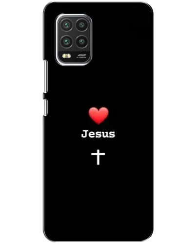 Чехол для Xiaomi Mi 10 Lite с картинкой «Сердце - Jesus»