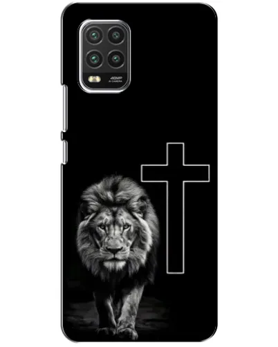 Чехол для Xiaomi Mi 10 Lite с картинкой «Лев и Крест»