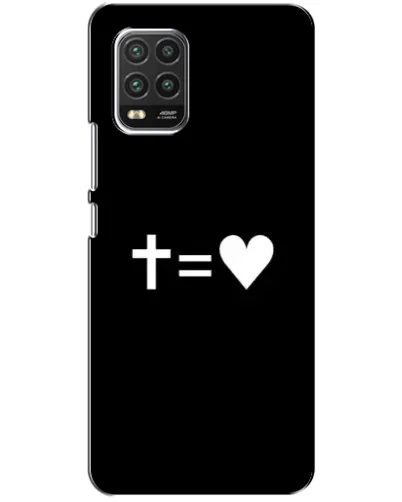 Чехол для Xiaomi Mi 10 Lite с картинкой «Крест и Сердце»