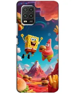 Чехол для Xiaomi Mi 10 Lite с картинкой «Космический фастфуд»