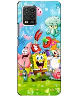 Чехол для Xiaomi Mi 10 Lite с картинкой «Губка Боб и друзья» Чехол для Xiaomi Mi 10 Lite с картинкой «Губка Боб и друзья»